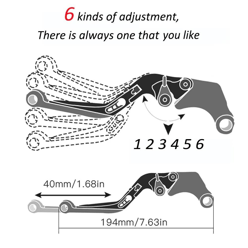 CONJUNTO DE MANETES AJUSTÁVEIS + PUNHOS ESPORTIVOS CNC – YAMAHA R15 V3 (2017 + )