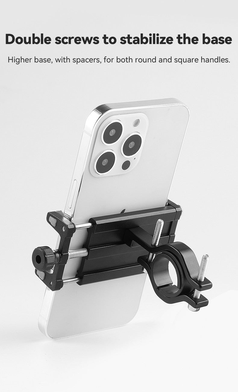 Suporte de Celular Alumínio CNC para Guidão – Universal 22,2–31,8mm – OFFBONDAGE