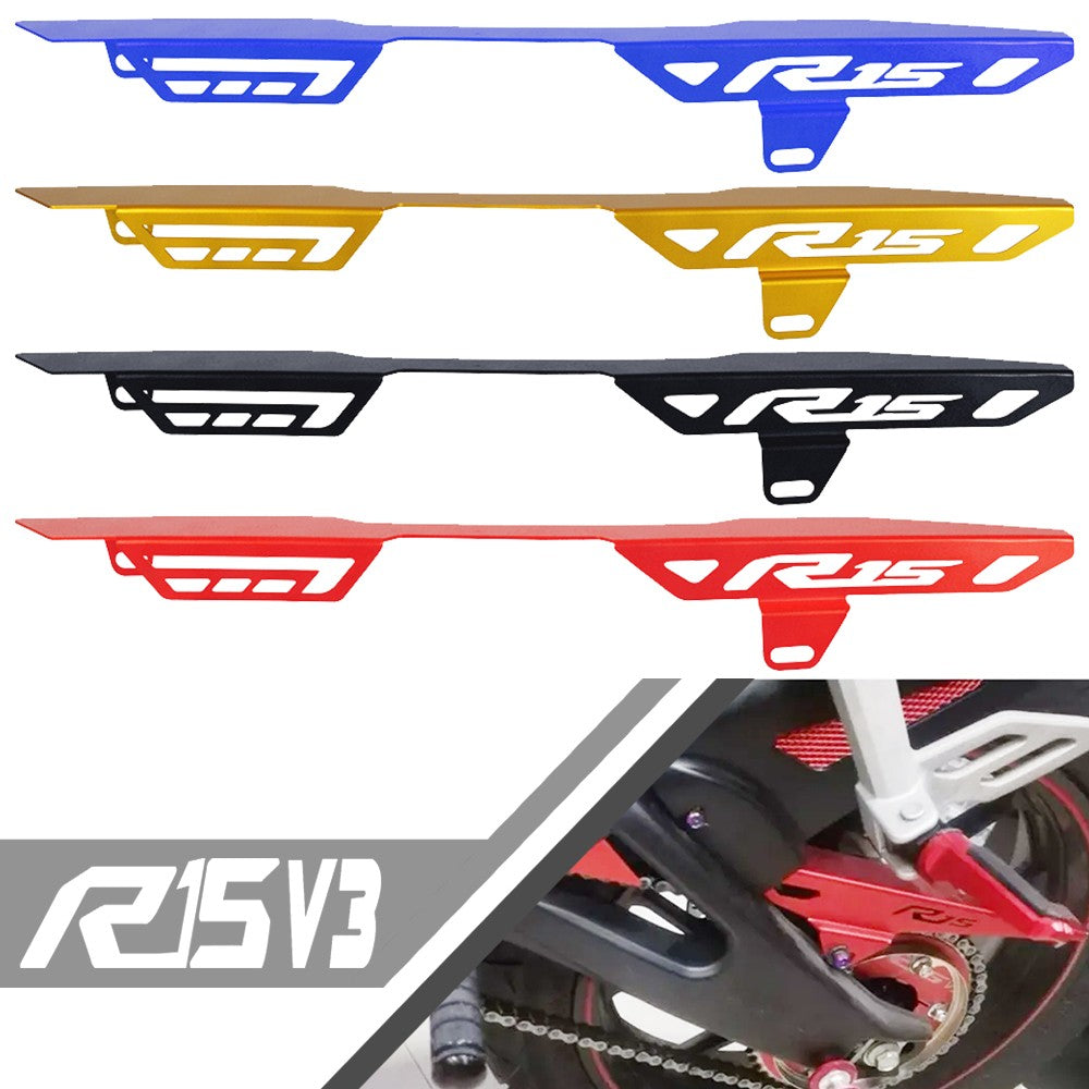 Protetor de Corrente CNC em Aço Inoxidável – Yamaha YZF R15 V3 (2017+)