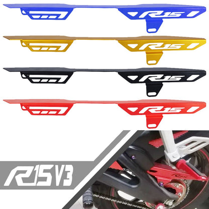 Protetor de Corrente CNC em Aço Inoxidável – Yamaha YZF R15 V3 (2017+)