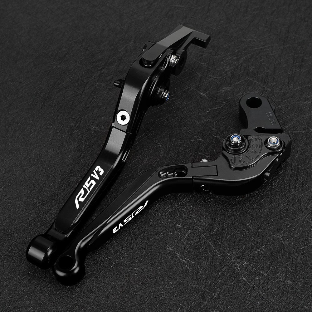 CONJUNTO DE MANETES AJUSTÁVEIS + PUNHOS ESPORTIVOS CNC – YAMAHA R15 V3 (2017 + )