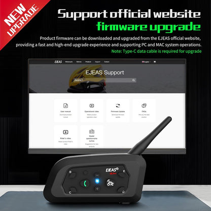 Comunicador Bluetooth Ejeas v6 pro