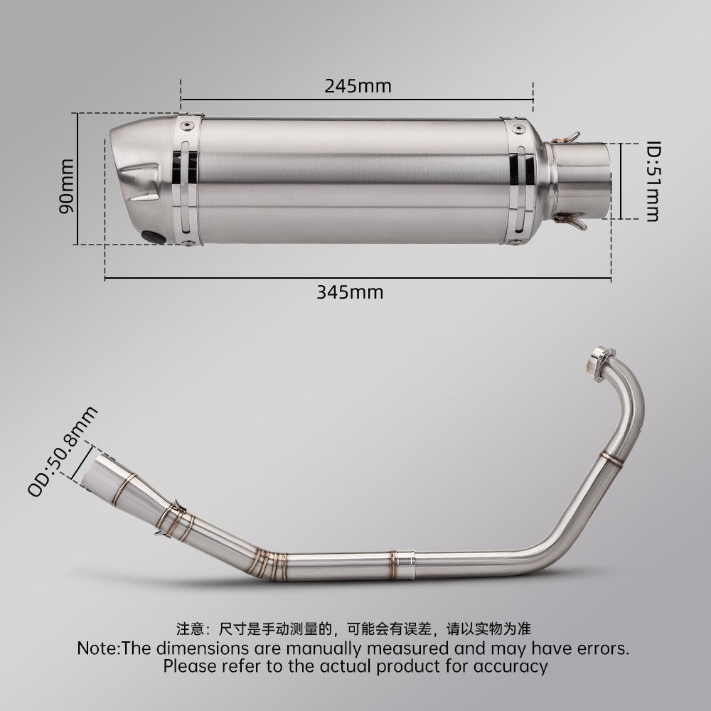 Sistema de escape de motocicleta de alta qualidade para yzf r15 2008 - 2026