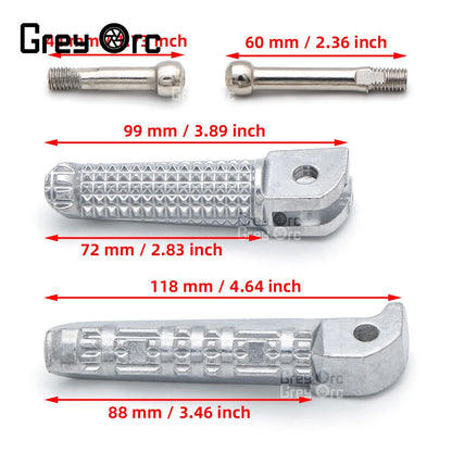 Apoio para os pés dianteiro/traseiro para yamaha r1 r6 mt09 mt07 r3 r15 r25 fz1 fz6 yzf600 yzf1000