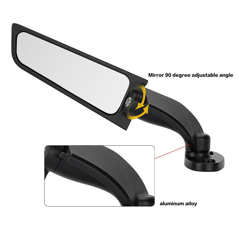 Espelho retrovisor giratório ajustável para motocicleta