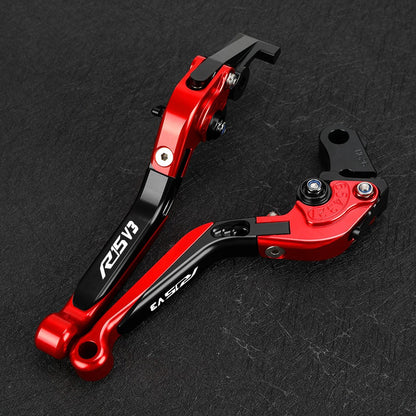 CONJUNTO DE MANETES AJUSTÁVEIS + PUNHOS ESPORTIVOS CNC – YAMAHA R15 V3 (2017 + )