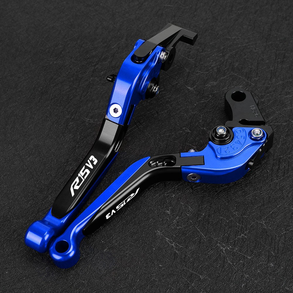 CONJUNTO DE MANETES AJUSTÁVEIS + PUNHOS ESPORTIVOS CNC – YAMAHA R15 V3 (2017 + )