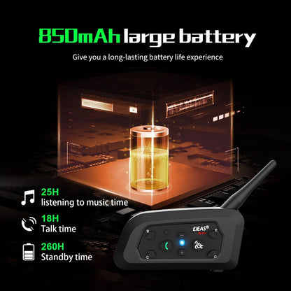 Comunicador Bluetooth Ejeas v6 pro