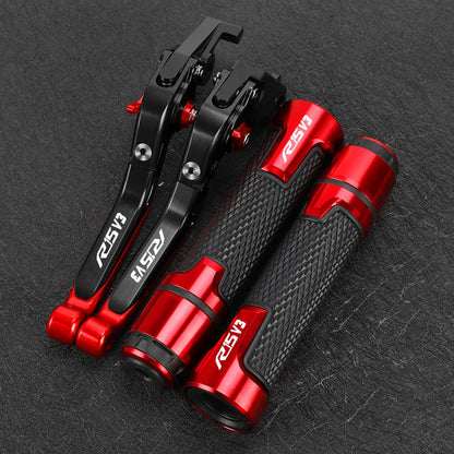 CONJUNTO DE MANETES AJUSTÁVEIS + PUNHOS ESPORTIVOS CNC – YAMAHA R15 V3 (2017 + )