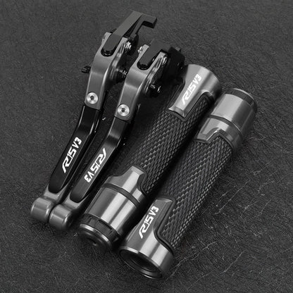 CONJUNTO DE MANETES AJUSTÁVEIS + PUNHOS ESPORTIVOS CNC – YAMAHA R15 V3 (2017 + )