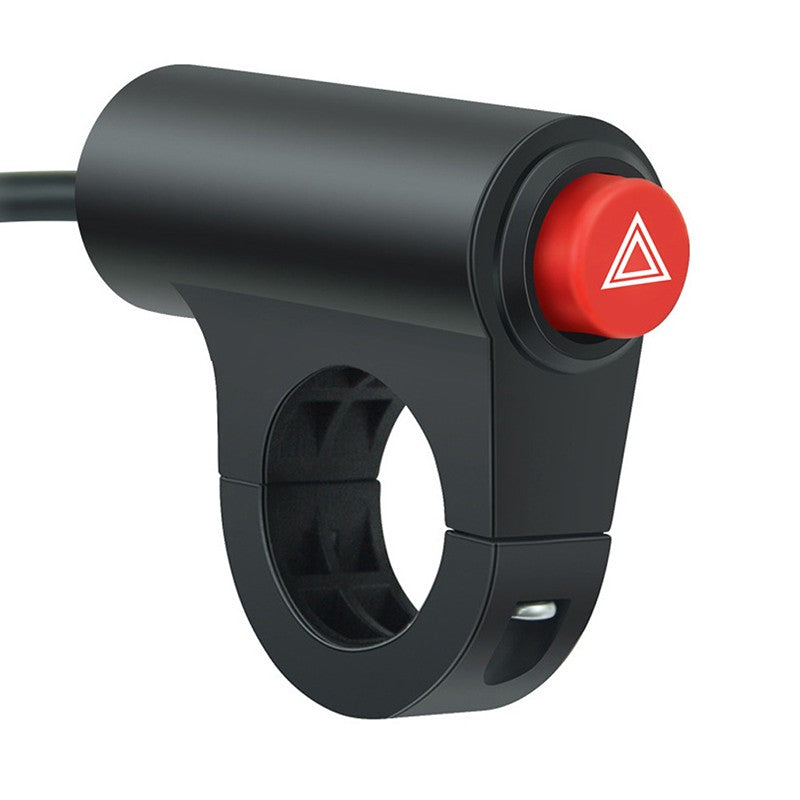 Interruptor Universal de Guidão 22mm para Moto – Liga/Desliga (Pisca Alerta)