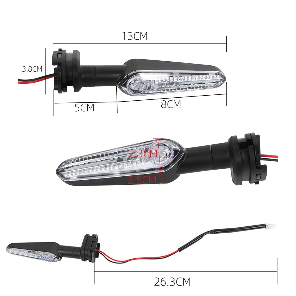 Seta de LED para yamaha MT/R 125 - 15 - 03 - FZ6(N-S) - 07 09 - 10 Lâmpada led universal