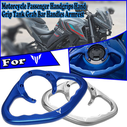 Manoplas cnc para passageiro de motocicleta, barra de apoio para tanque, apoio d
