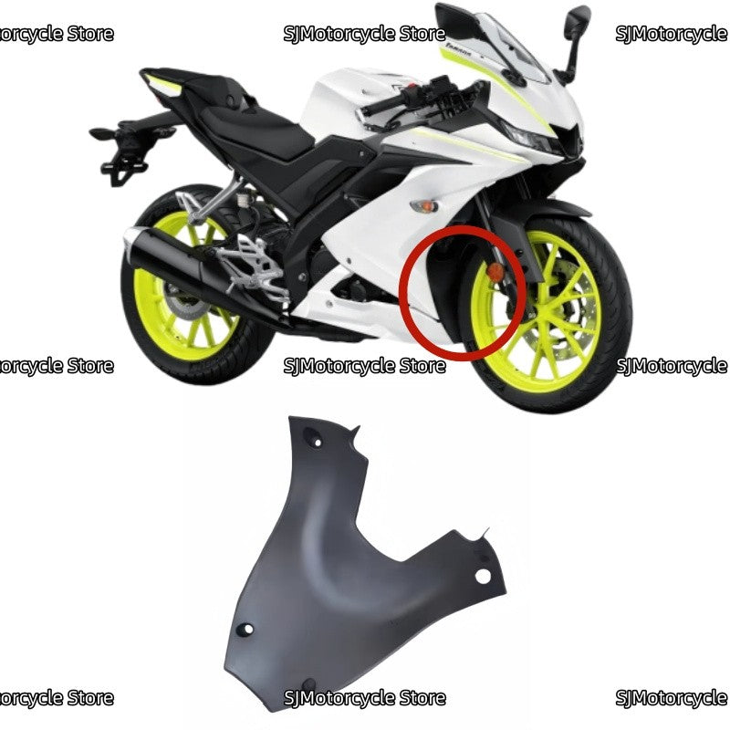 Carenagem Plástica ABS Preta Yamaha YZF-R15 (2018–2021) / YZF-R125 (2019–2022) – Encaixe Padrão OEM