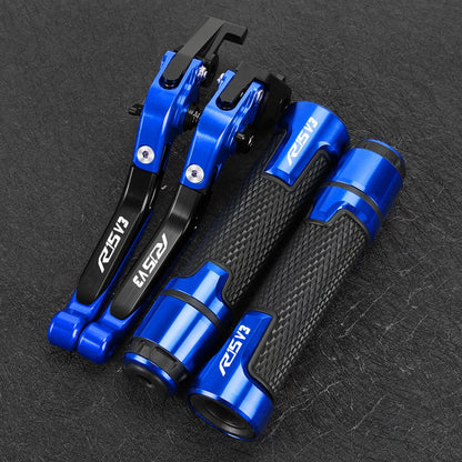 CONJUNTO DE MANETES AJUSTÁVEIS + PUNHOS ESPORTIVOS CNC – YAMAHA R15 V3 (2017 + )