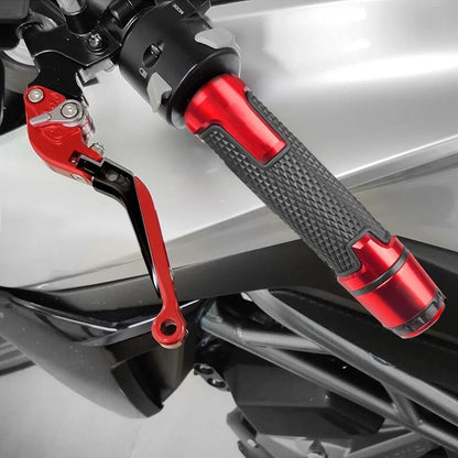 CONJUNTO DE MANETES AJUSTÁVEIS + PUNHOS ESPORTIVOS CNC – YAMAHA R15 V3 (2017 + )