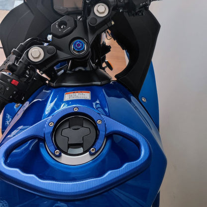 Manoplas cnc para passageiro de motocicleta, barra de apoio para tanque, apoio d