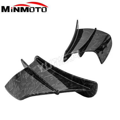Winglets / Asa Aerodinâmica Universal para Moto – Estilo Fibra de Carbono