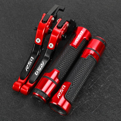 CONJUNTO DE MANETES AJUSTÁVEIS + PUNHOS ESPORTIVOS CNC – YAMAHA R15 V3 (2017 + )