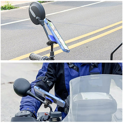 Suporte de telefone motocicleta com amortecedor de vibração