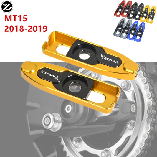 Tensor de Corrente CNC com Suporte de Eixo Traseiro e Spool – Yamaha R15 V3 / MT-15 (2019+)