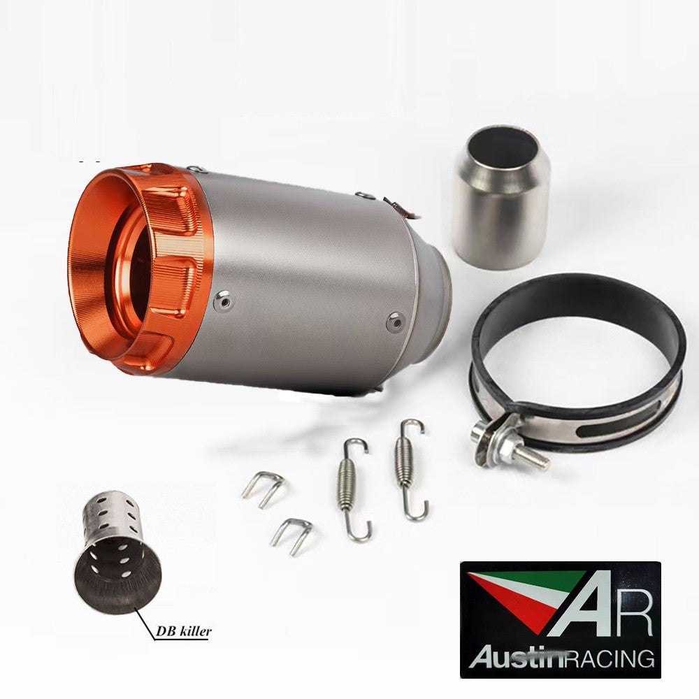 Escapamento universal AR de 51mm para Honda CB300R MT07 S Race 600/800 Kawasaki