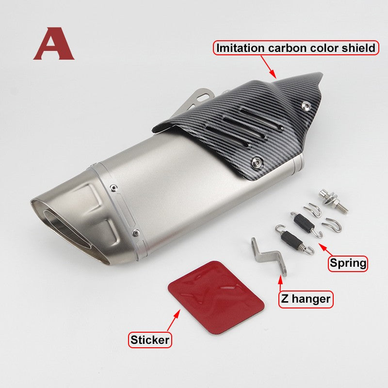 Universal Motorcycle Carbon Fiber Exhaust 51mm