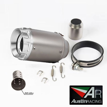 Escapamento universal AR de 51mm para Honda CB300R MT07 S Race 600/800 Kawasaki