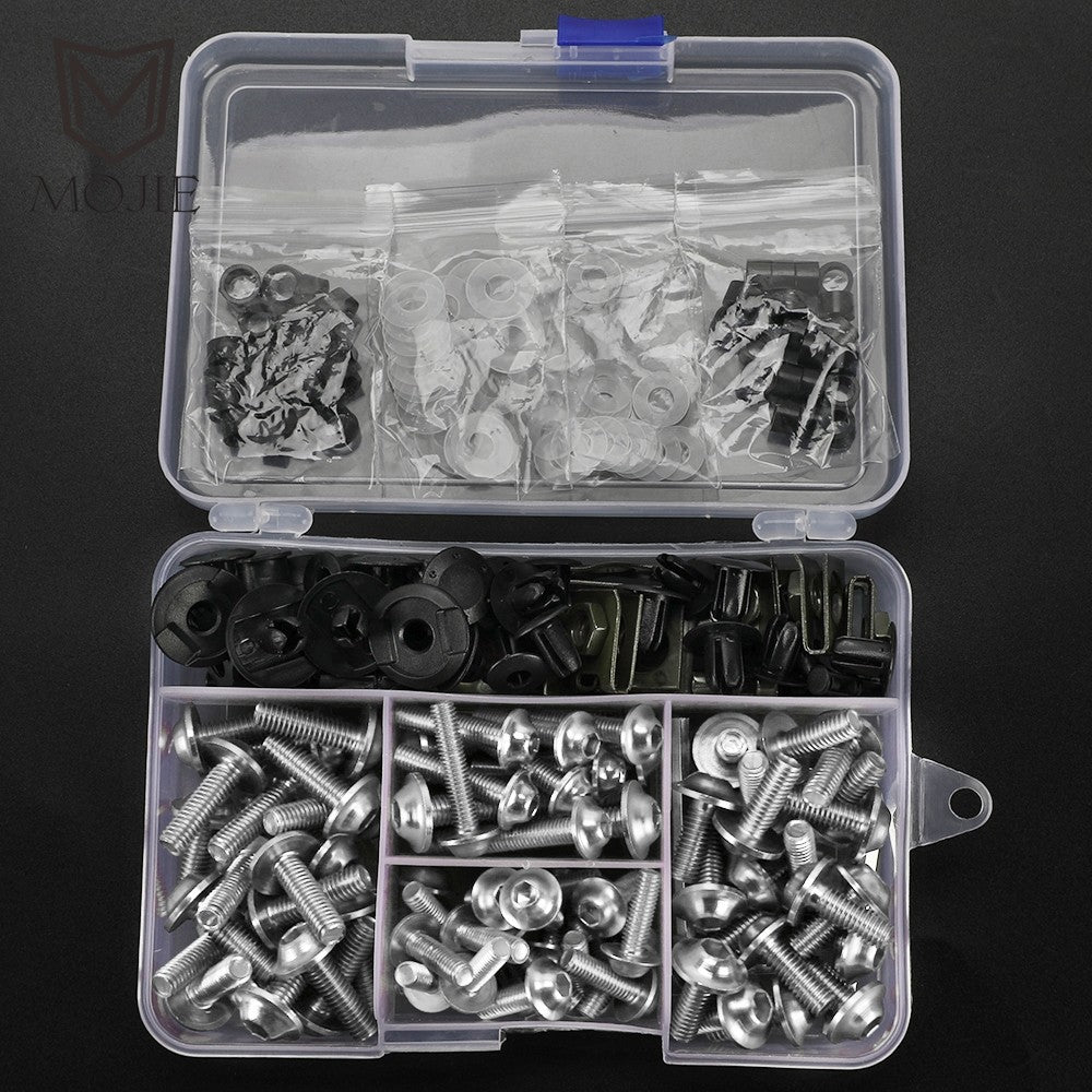 Kit Parafusos Carenagem Alumínio 6061 Anodizado M5 M6 – Yamaha YZF-R15 / YZF-R125 e Sportbikes Universais – MOJIE