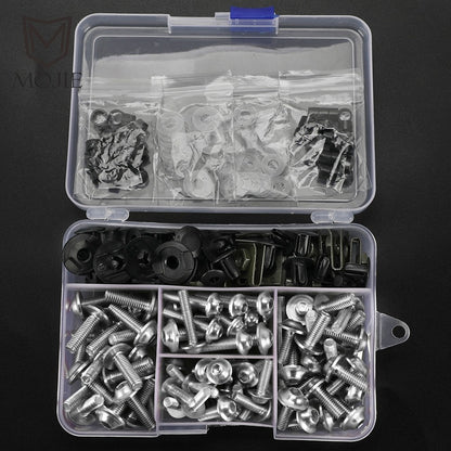 Kit Parafusos Carenagem Alumínio 6061 Anodizado M5 M6 – Yamaha YZF-R15 / YZF-R125 e Sportbikes Universais – MOJIE