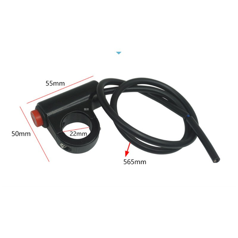 Interruptor Universal de Guidão 22mm para Moto – Liga/Desliga (Pisca Alerta)