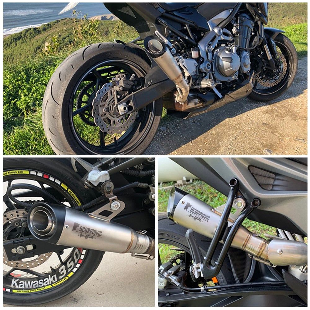 Silenciador de escapamento universal para motocicleta c22