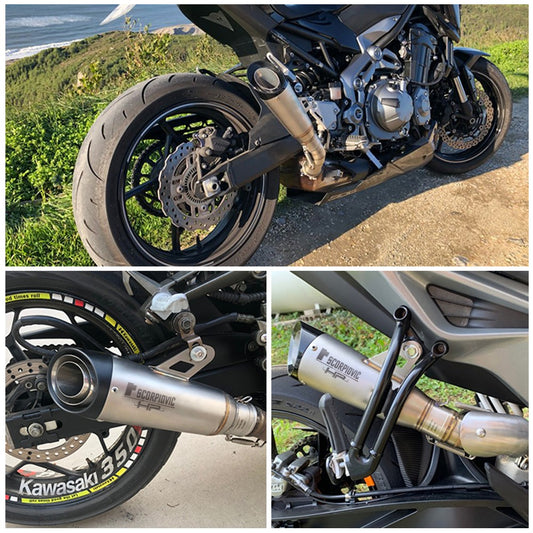 Silenciador de escapamento universal para motocicleta c22