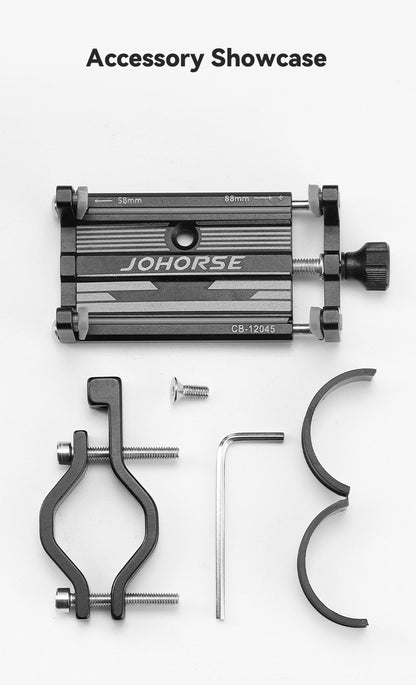 Suporte de Celular Alumínio CNC para Guidão – Universal 22,2–31,8mm – OFFBONDAGE